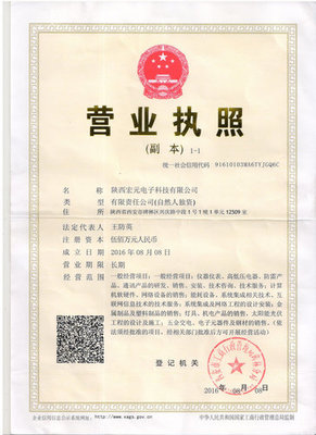 陜西宏元電子科技有限公司營(yíng)業(yè)執(zhí)照與科技信息咨詢服務(wù)概述
